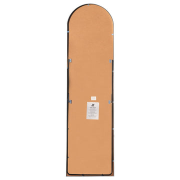 Adrian 16 in. W x 59 in. H Large Arched Metal Framed Floor Full-Length Mirror - JONATHAN Y